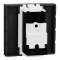 TV розетка, 2 модулі, чорна, Unica New, Schneider Electric [NU346254]