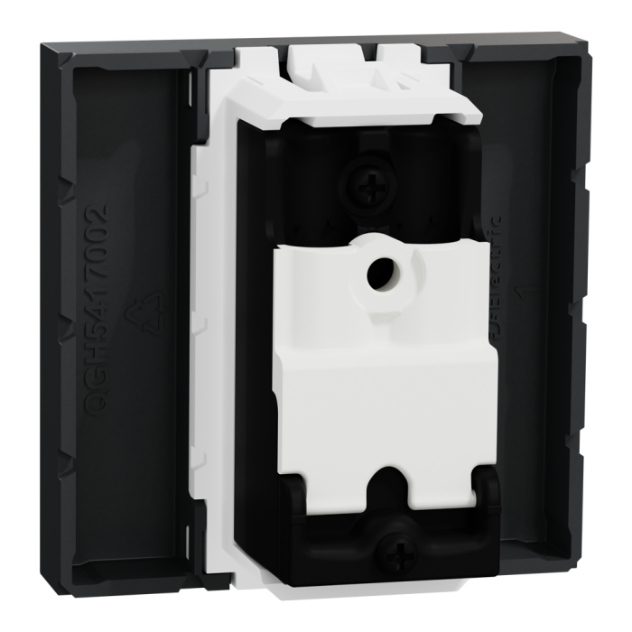 TV розетка, 2 модулі, чорна, Unica New, Schneider Electric [NU346254]