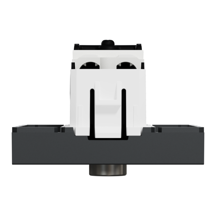 TV розетка, 2 модулі, чорна, Unica New, Schneider Electric [NU346254]