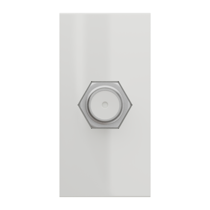 TV розетка, 1 модуль, біла, Unica New, Schneider Electric [NU346818]