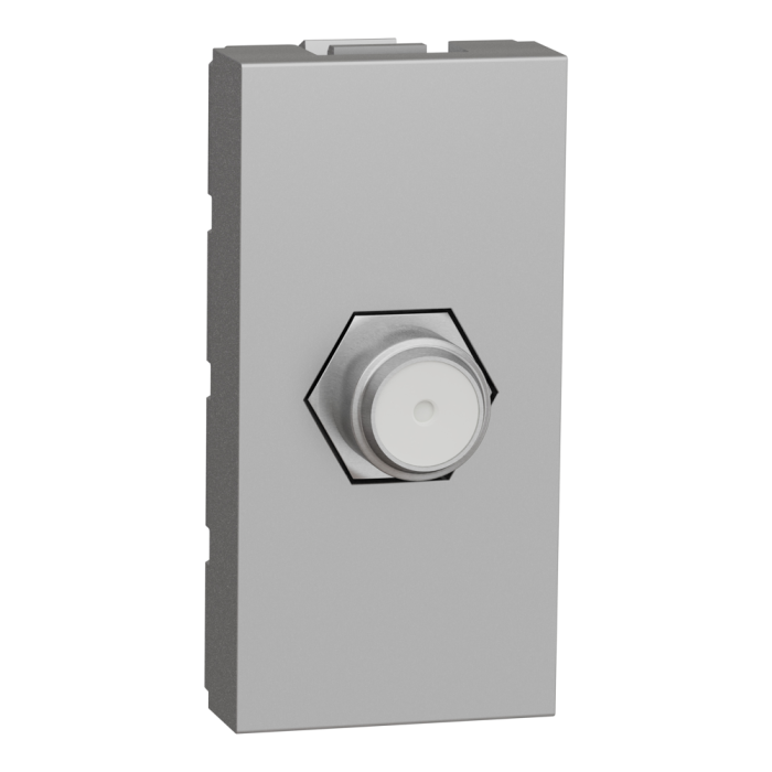 TV розетка, 1 модуль, алюмінієва, Unica New, Schneider Electric [NU346830]