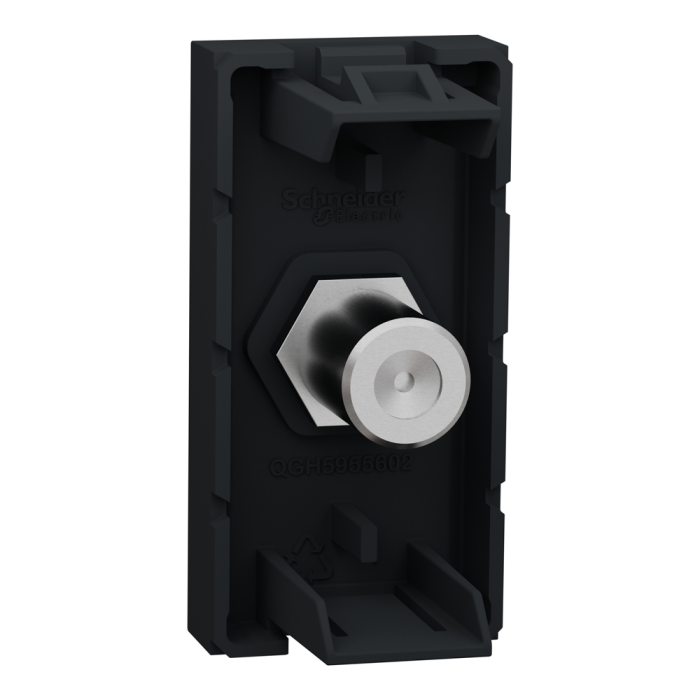 TV розетка, 1 модуль, чорна, Unica New, Schneider Electric [NU346854]