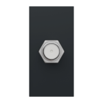 TV розетка, чорна, 1 модуль, Unica New - Schneider Electric [NU346854]