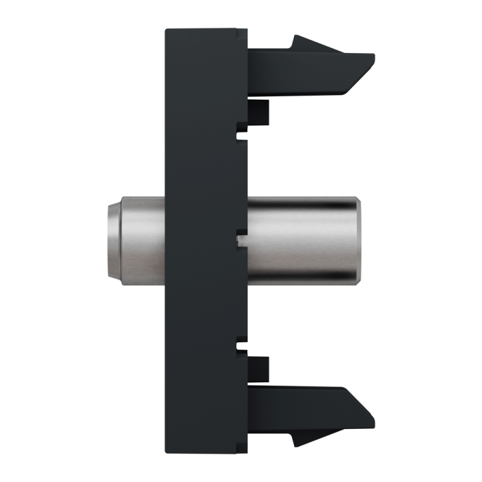 TV розетка, 1 модуль, чорна, Unica New, Schneider Electric [NU346854]