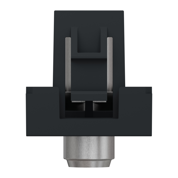 TV розетка, 1 модуль, чорна, Unica New, Schneider Electric [NU346854]