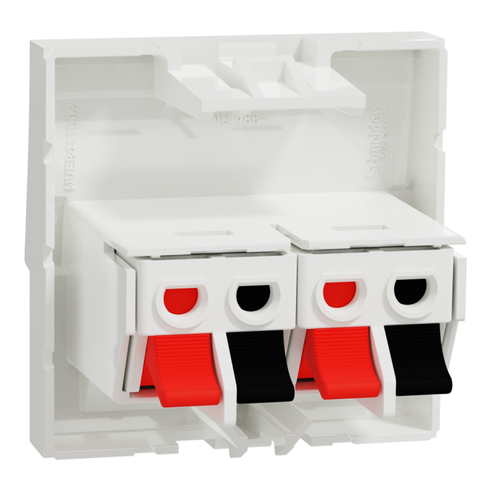 Гніздо гучномовця, 2 модулі, біла, Unica New, Schneider Electric [NU348618]