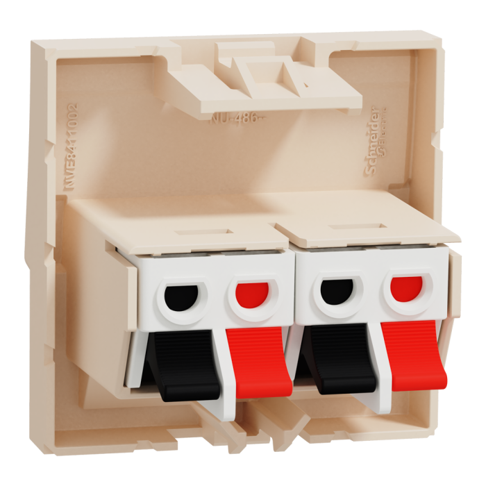 Гніздо гучномовця, 2 модулі, Unica New, Schneider Electric [NU348644]