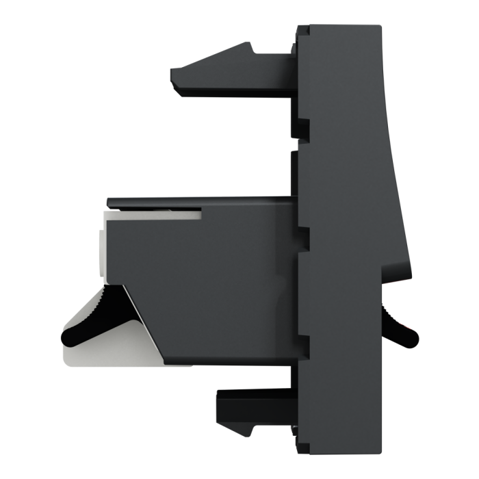 Гніздо гучномовця, 2 модулі, чорна, Unica New, Schneider Electric [NU348654]