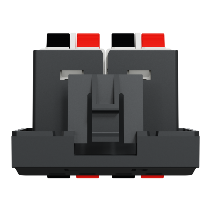 Гніздо гучномовця, 2 модулі, чорна, Unica New, Schneider Electric [NU348654]