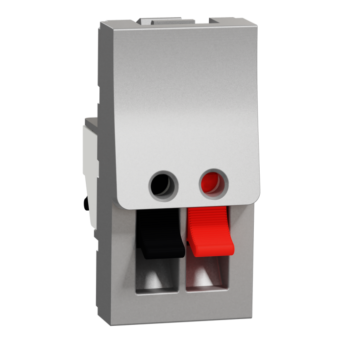 Гніздо гучномовця, 1 модуль, алюмінієва, Unica New, Schneider Electric [NU348730]