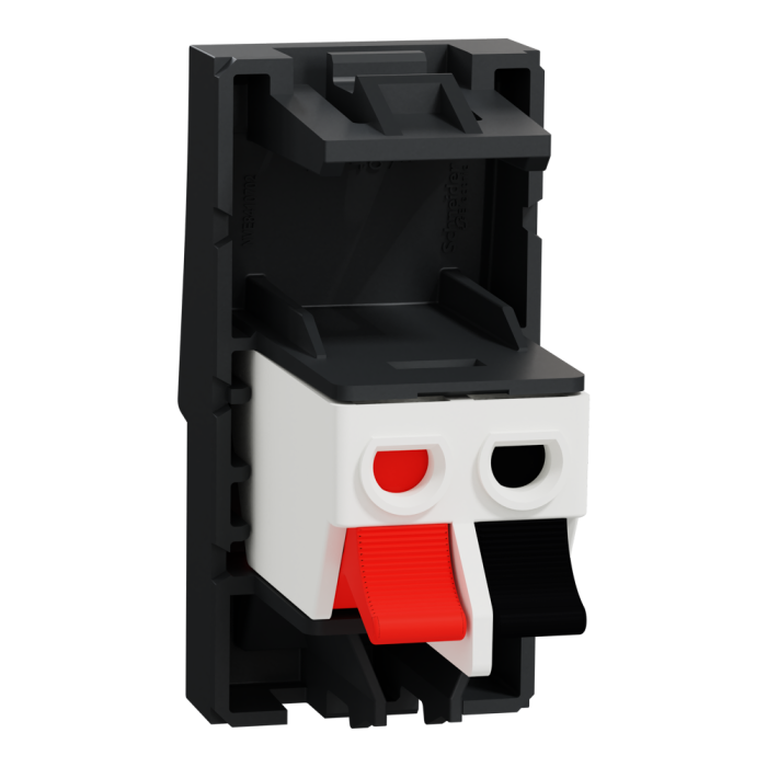 Гніздо гучномовця, 1 модуль, чорна, Unica New, Schneider Electric [NU348754]