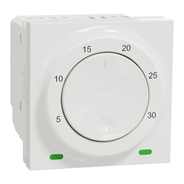 Термостат, 2 модулі, білий, Unica New, Schneider Electric [NU350118]