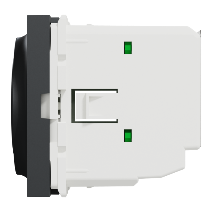 Термостат, 2 модулі, чорний, Unica New, Schneider Electric [NU350154]