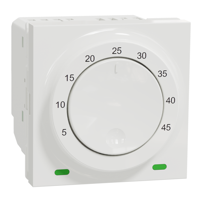 Термостат, 2 модулі, білий, Unica New, Schneider Electric [NU350318]