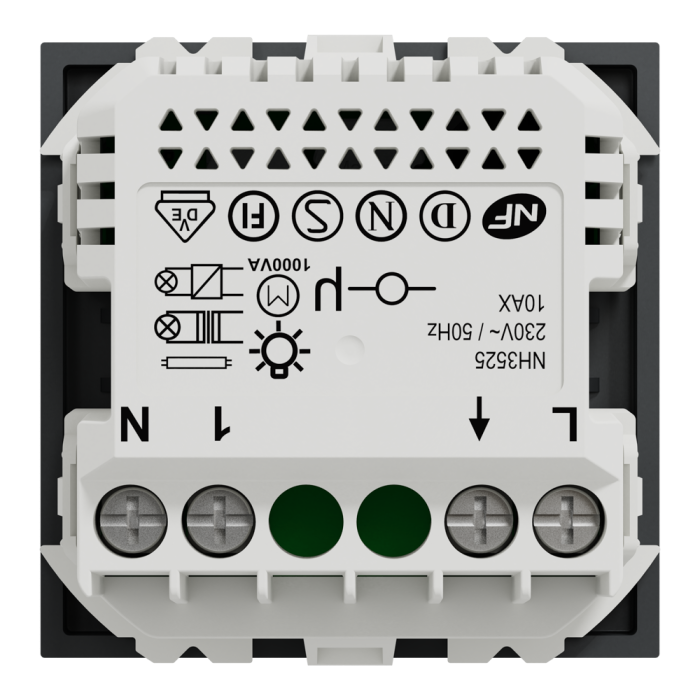 Датчик руху, 10 А, 2 модулі, чорний, Unica New, Schneider Electric [NU352554]