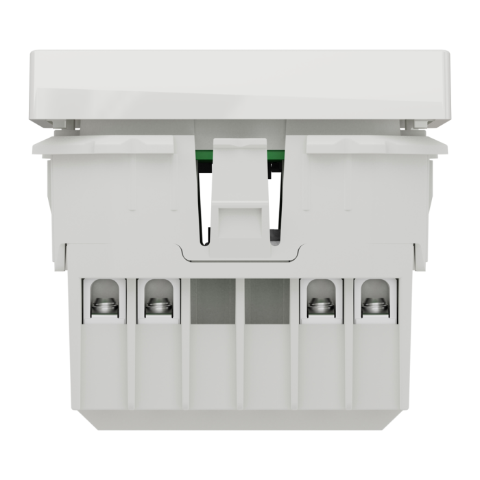 Таймер, 1-клавішний, 10 А, 2 модулі, білий, Unica New, Schneider Electric [NU353518]