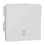 Таймер, білий, 1-клавішний, 10 А, 2 модулі, Unica New - Schneider Electric [NU353518]