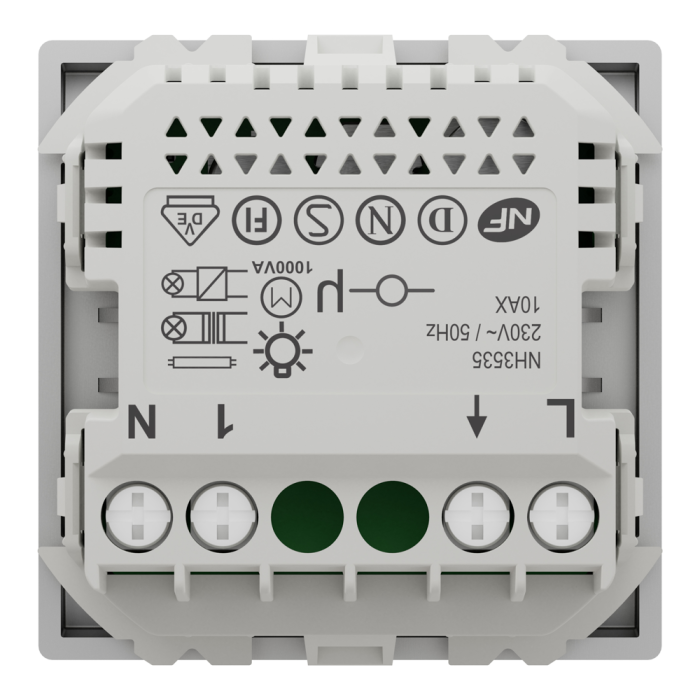 Таймер, 1-клавішний, 10 А, 2 модулі, алюмінієвий, Unica New, Schneider Electric [NU353530]