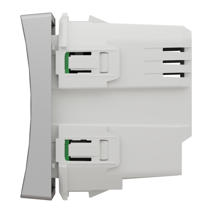 Таймер, 1-клавішний, 10 А, 2 модулі, алюмінієвий, Unica New, Schneider Electric [NU353530]