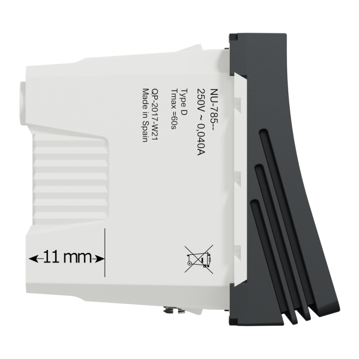 Зумер, 2 модулі, чорний, Unica New, Schneider Electric [NU378554]