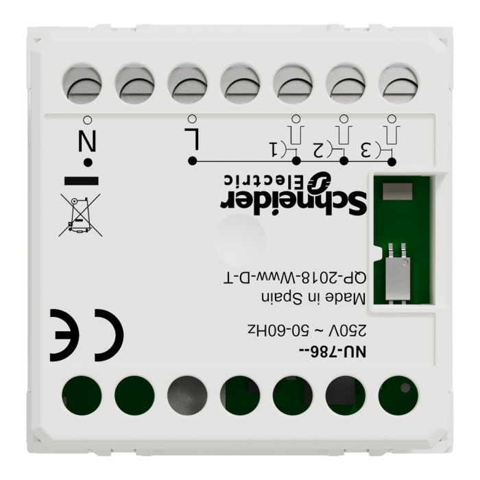 Електронний дверний дзвінок, 2 модулі, білий, Unica New, Schneider Electric [NU378618]