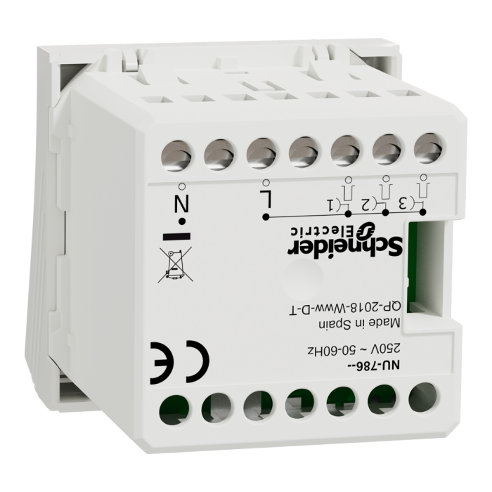 Електронний дверний дзвінок, 2 модулі, білий, Unica New, Schneider Electric [NU378618]