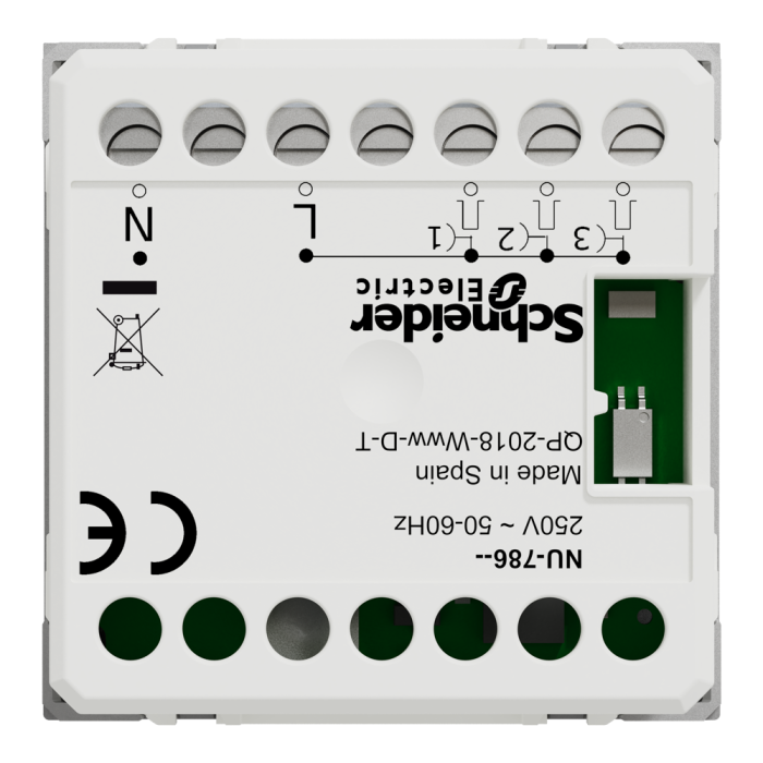 Електронний дверний дзвінок, 2 модулі, алюмінієвий, Unica New, Schneider Electric [NU378630]