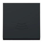 Електронний дверний дзвінок, чорний, 2 модулі, Unica New - Schneider Electric [NU378654]