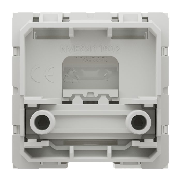 Вивід кабелю, 16 А, 2 модулі, білий, Unica New, Schneider Electric [NU386218]