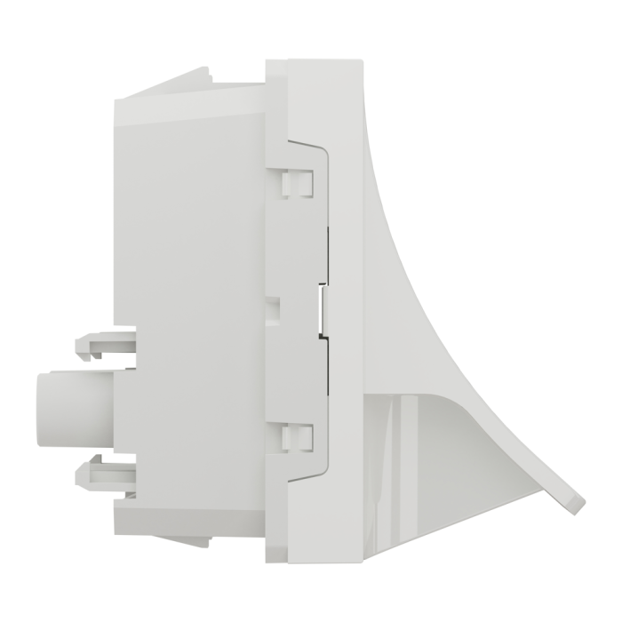 Вивід кабелю, 16 А, 2 модулі, білий, Unica New, Schneider Electric [NU386218]