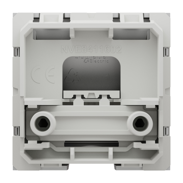 Вивід кабелю, 16 А, 2 модулі, алюмінієвий, Unica New, Schneider Electric [NU386230]