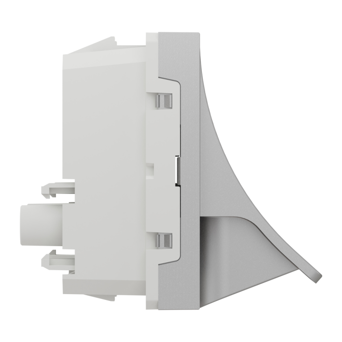 Вивід кабелю, 16 А, 2 модулі, алюмінієвий, Unica New, Schneider Electric [NU386230]