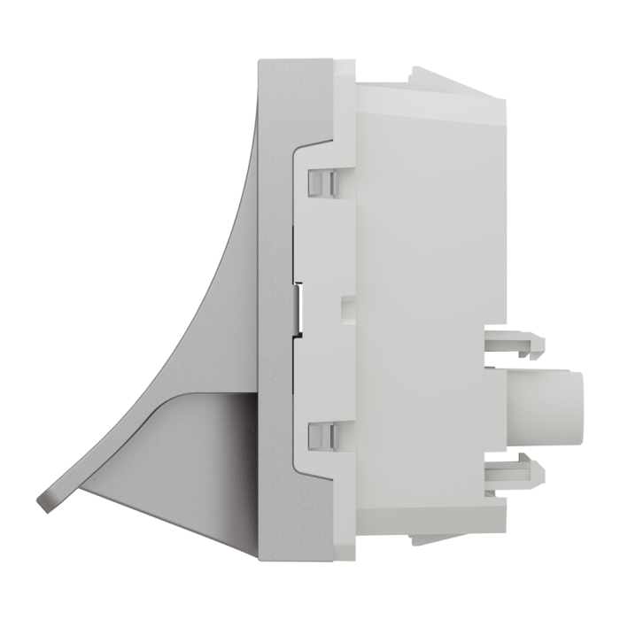 Вивід кабелю, 16 А, 2 модулі, алюмінієвий, Unica New, Schneider Electric [NU386230]