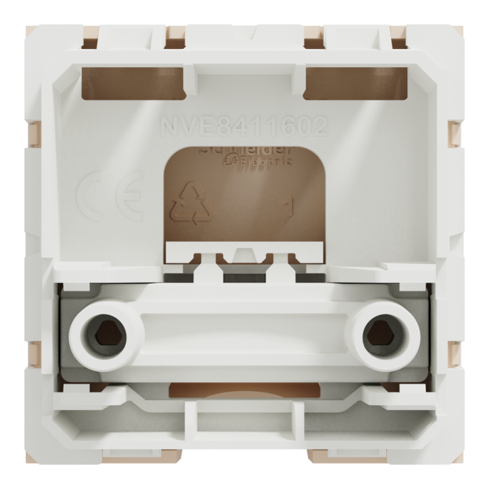 Вивід кабелю, 16 А, 2 модулі, Unica New, Schneider Electric [NU386244]