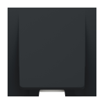 Вивід кабелю, чорний, 16 А, 2 модулі, Unica New - Schneider Electric [NU386254]