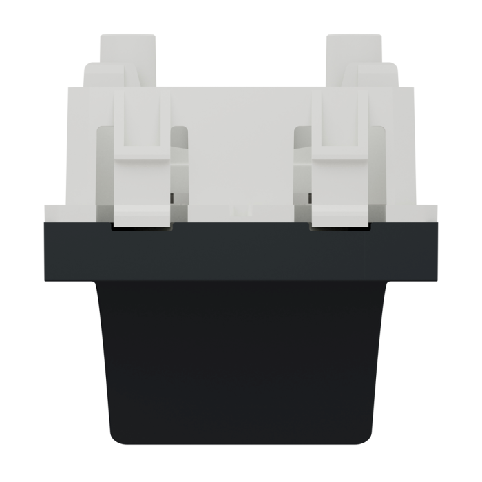 Вивід кабелю, 16 А, 2 модулі, чорний, Unica New, Schneider Electric [NU386254]