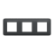 Рамка, 3 x 2 модулі, чорна, Unica New, Schneider Electric [NU400654]