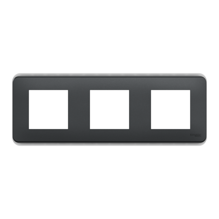 Рамка, 3 x 2 модулі, чорна, Unica New, Schneider Electric [NU400654]