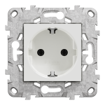 Розетка, біла, 16 А, 2 модулі, Unica New - Schneider Electric [NU503618]