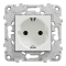 Розетка, 16 А, 2 модулі, біла, Unica New, Schneider Electric [NU503618]