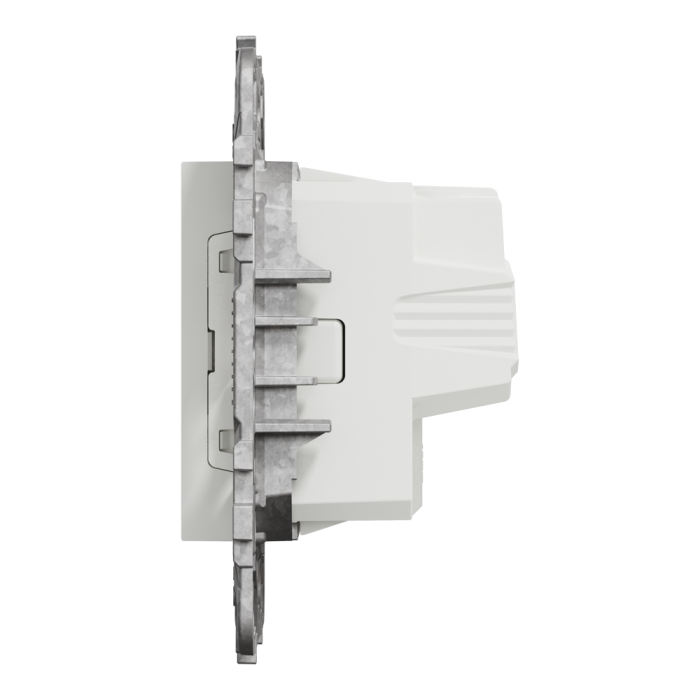 Розетка, 16 А, 2 модулі, біла, Unica New, Schneider Electric [NU503618]