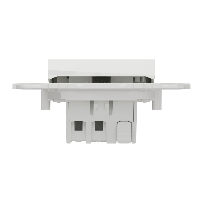 Вимикач, 1-клавішний, 10 А, 2 модулі, білий, Unica New, Schneider Electric [NU520118]