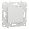 Вимикач, 1-клавішний, 10 А, 2 модулі, білий, Unica New, Schneider Electric [NU520118]