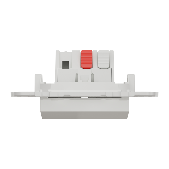 Вимикач, 1-клавішний, 10 А, 2 модулі, білий, Unica New, Schneider Electric [NU520118N]