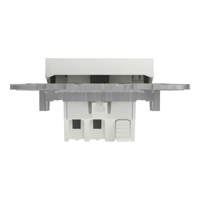 Вимикач, 1-клавішний, 10 А, 2 модулі, білий, Unica New, Schneider Electric [NU520318]