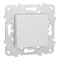 Вимикач, 1-клавішний, 10 А, 2 модулі, білий, Unica New, Schneider Electric [NU520518]