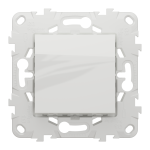 Кнопка 1-клавішна, біла, 10 А, 2 модулі, Unica New - Schneider Electric [NU520618]