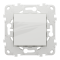 Кнопка, 1-клавішна, 10 А, 2 модулі, біла, Unica New, Schneider Electric [NU520618]