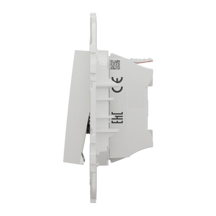 Кнопка, 1-клавішна, 10 А, 2 модулі, біла, Unica New, Schneider Electric [NU520618]