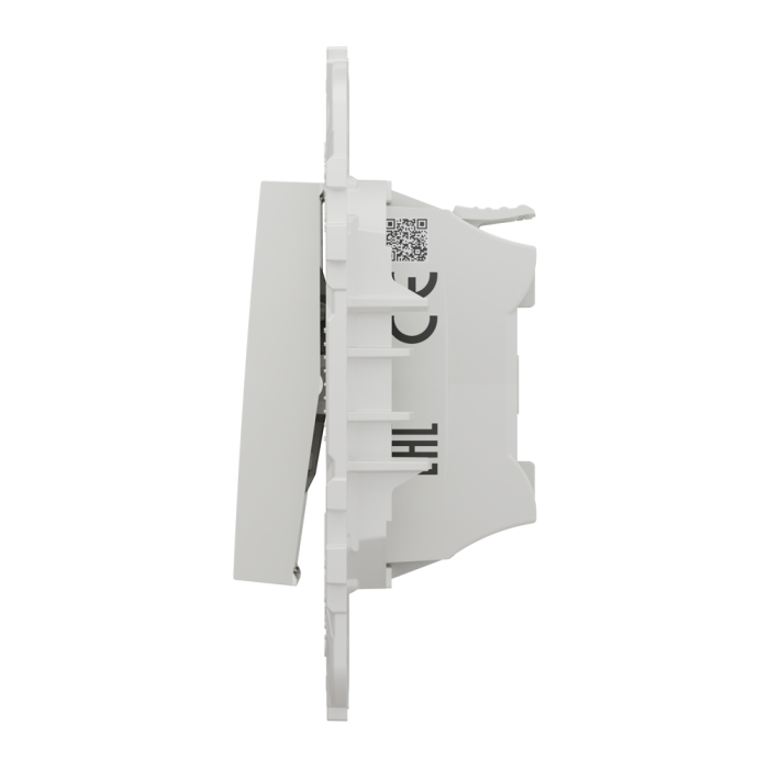 Вимикач, 2-клавішний, 10 А, 2 модулі, білий, Unica New, Schneider Electric [NU521118]